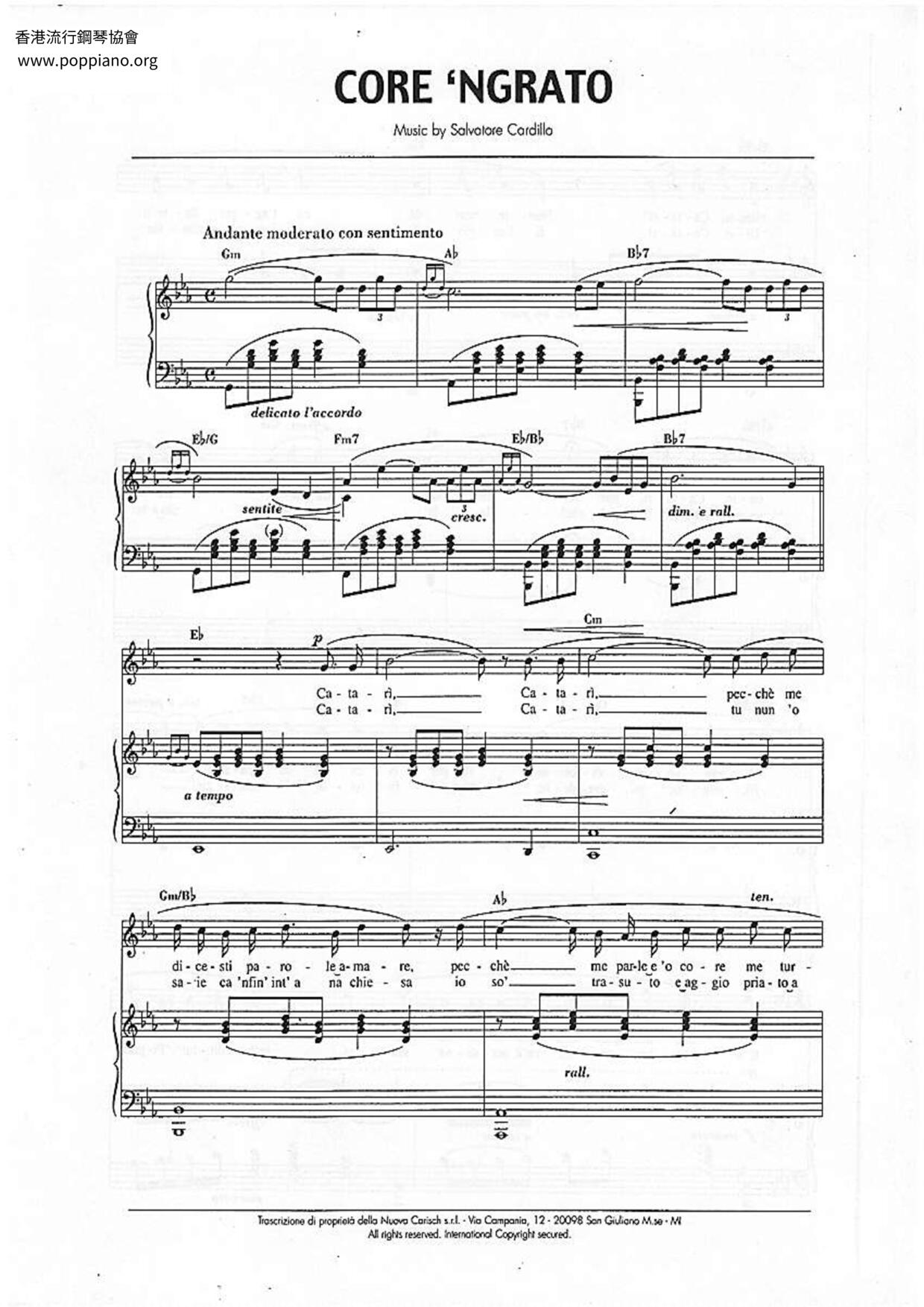 Core 'Ngrato Score