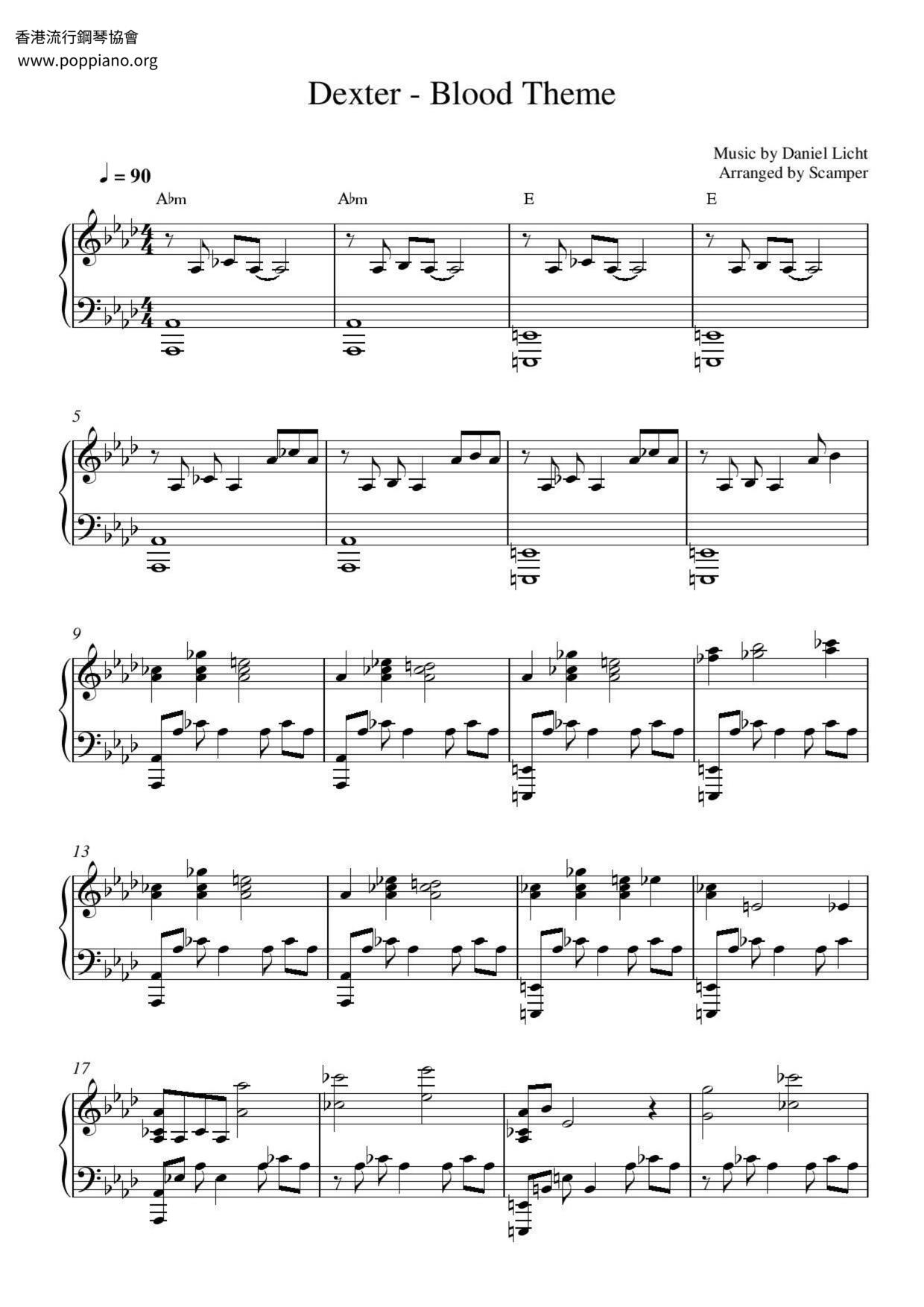 Dexter - Blood Theme Score