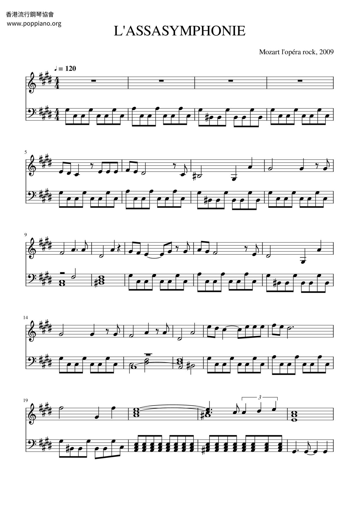 L'assasymphonie Score