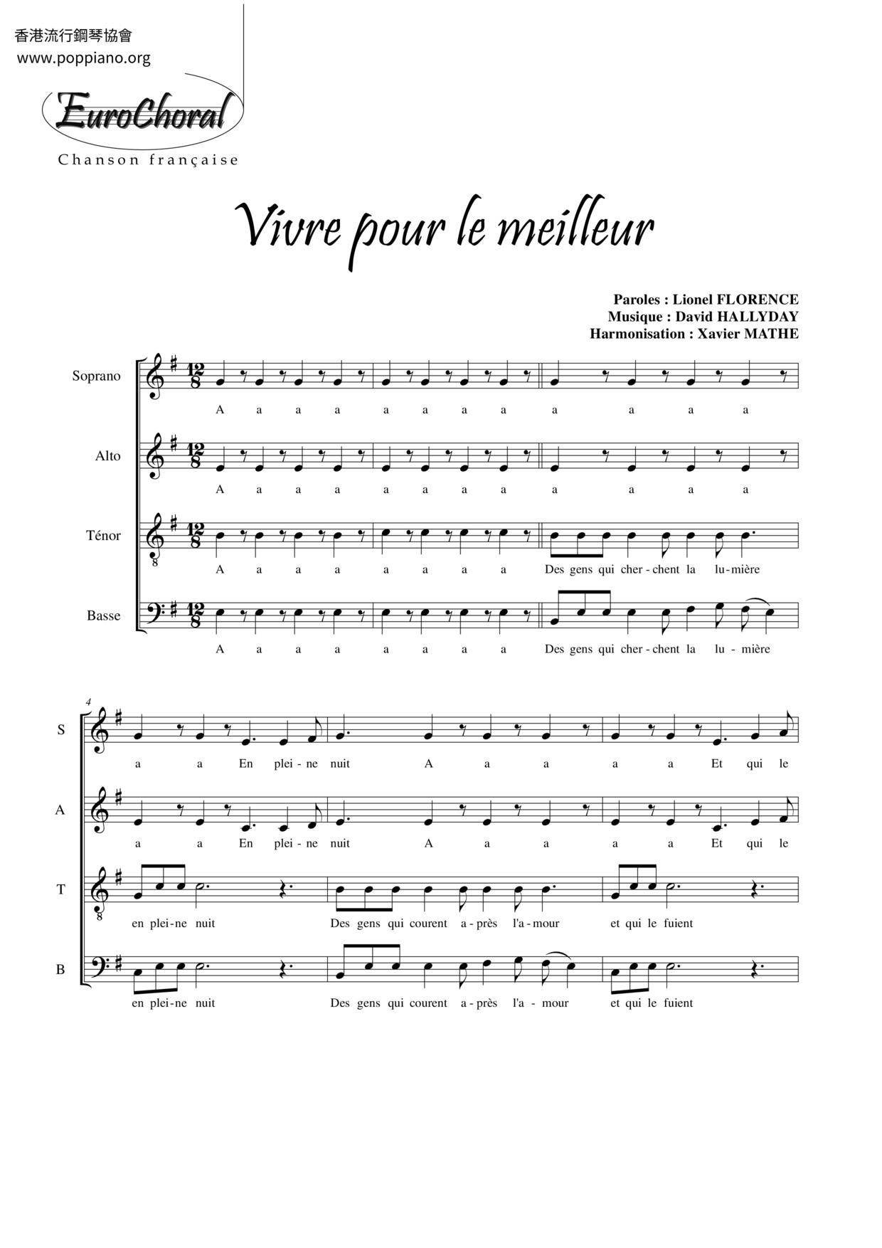 Vivre Pour Le Meilleur Score