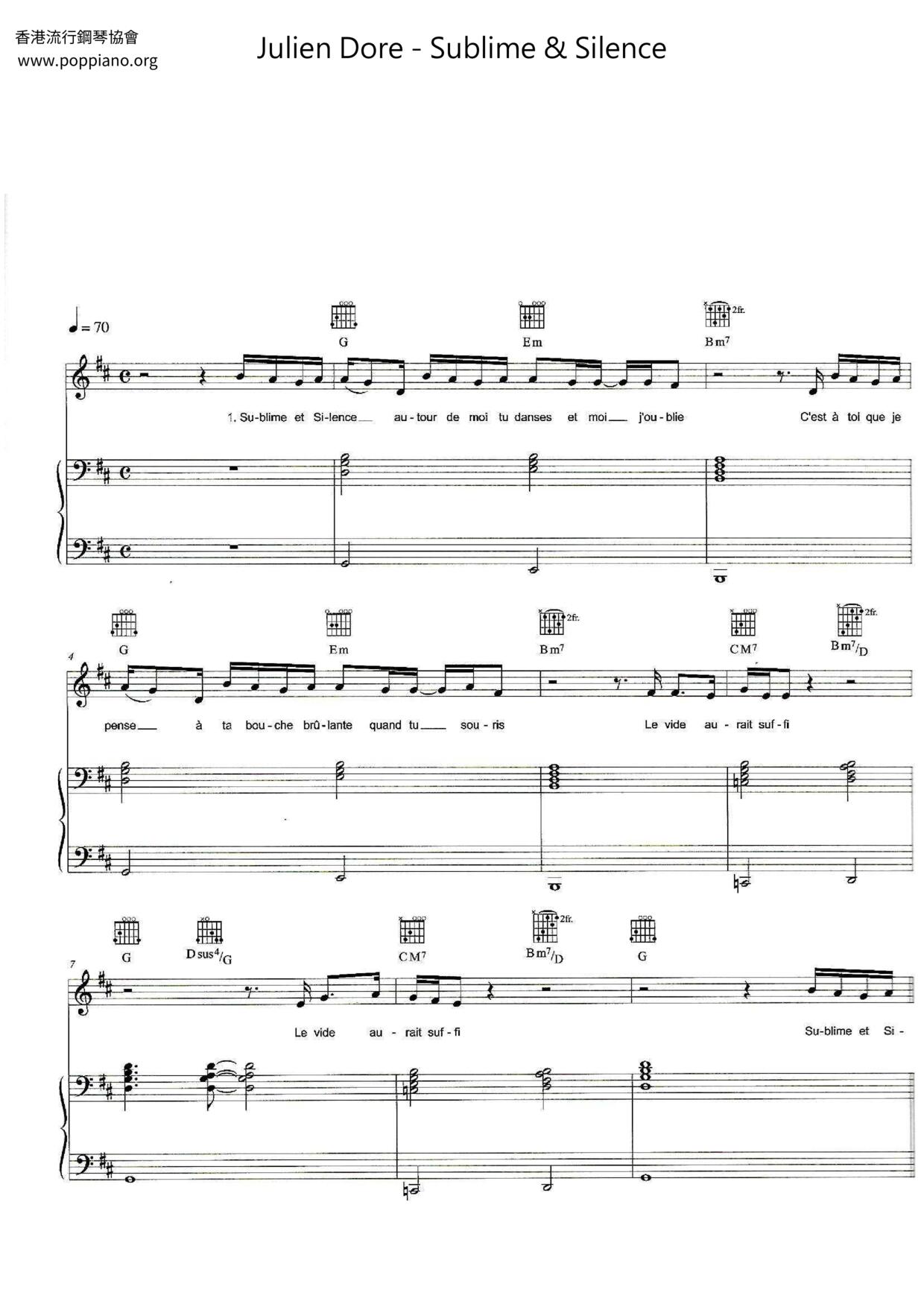 Sublime & Silence Score