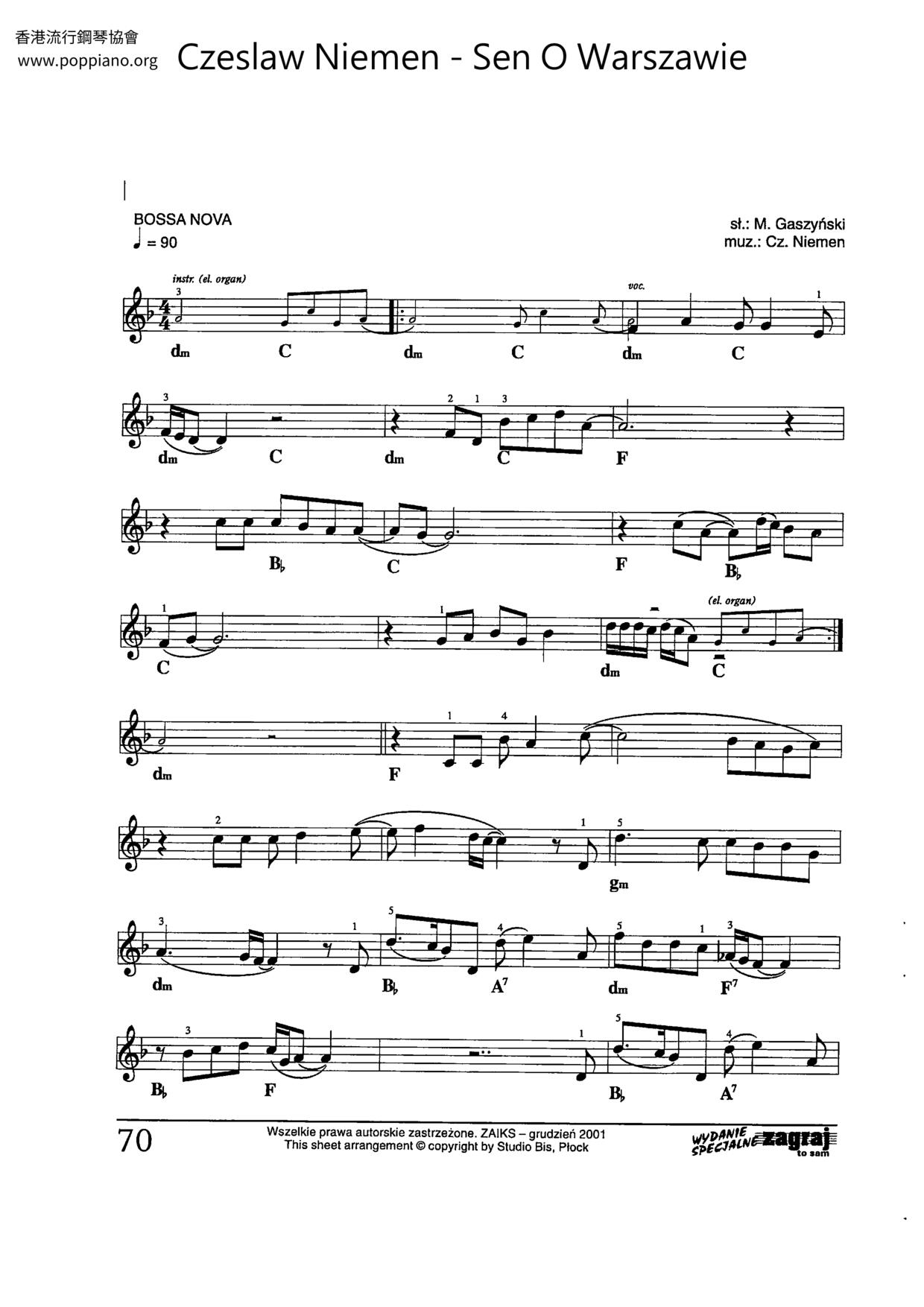 Sen O Warszawie Score