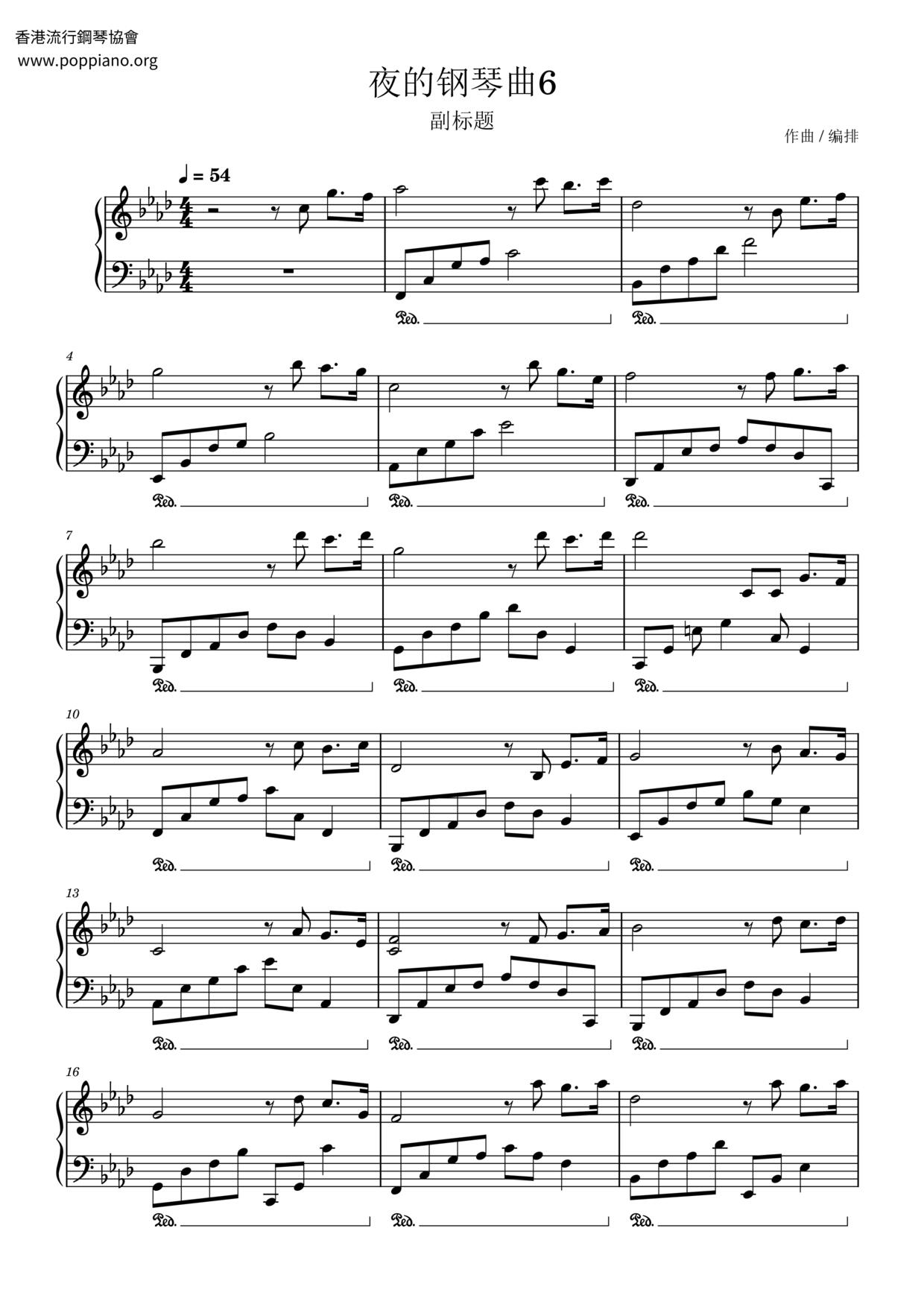 Melody Of The Night 6 Score