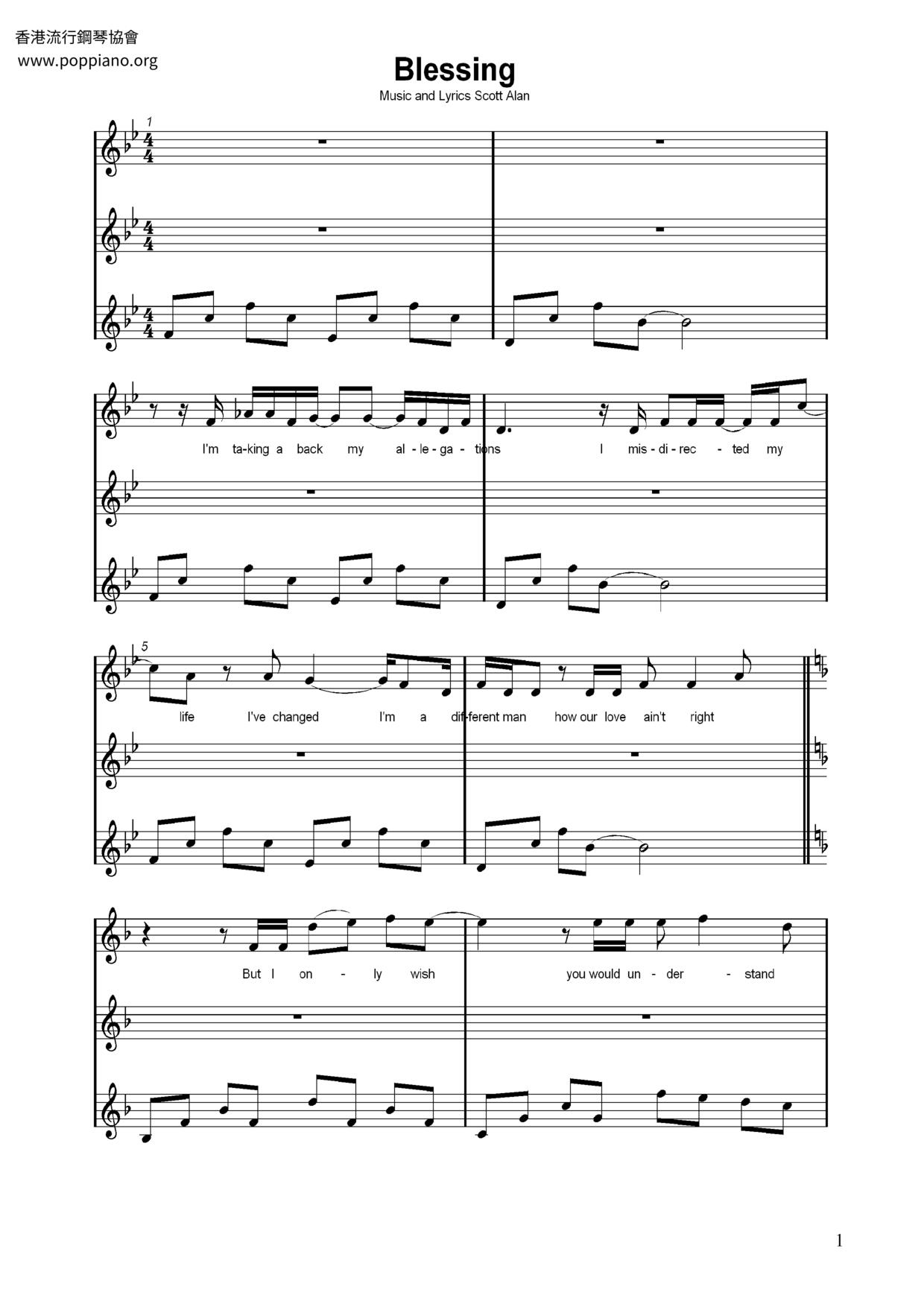 Blessing Score