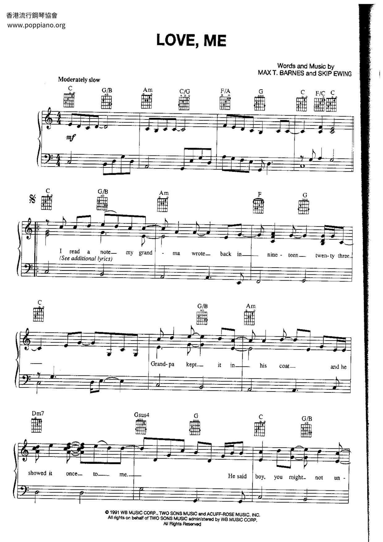 Love, Me Score