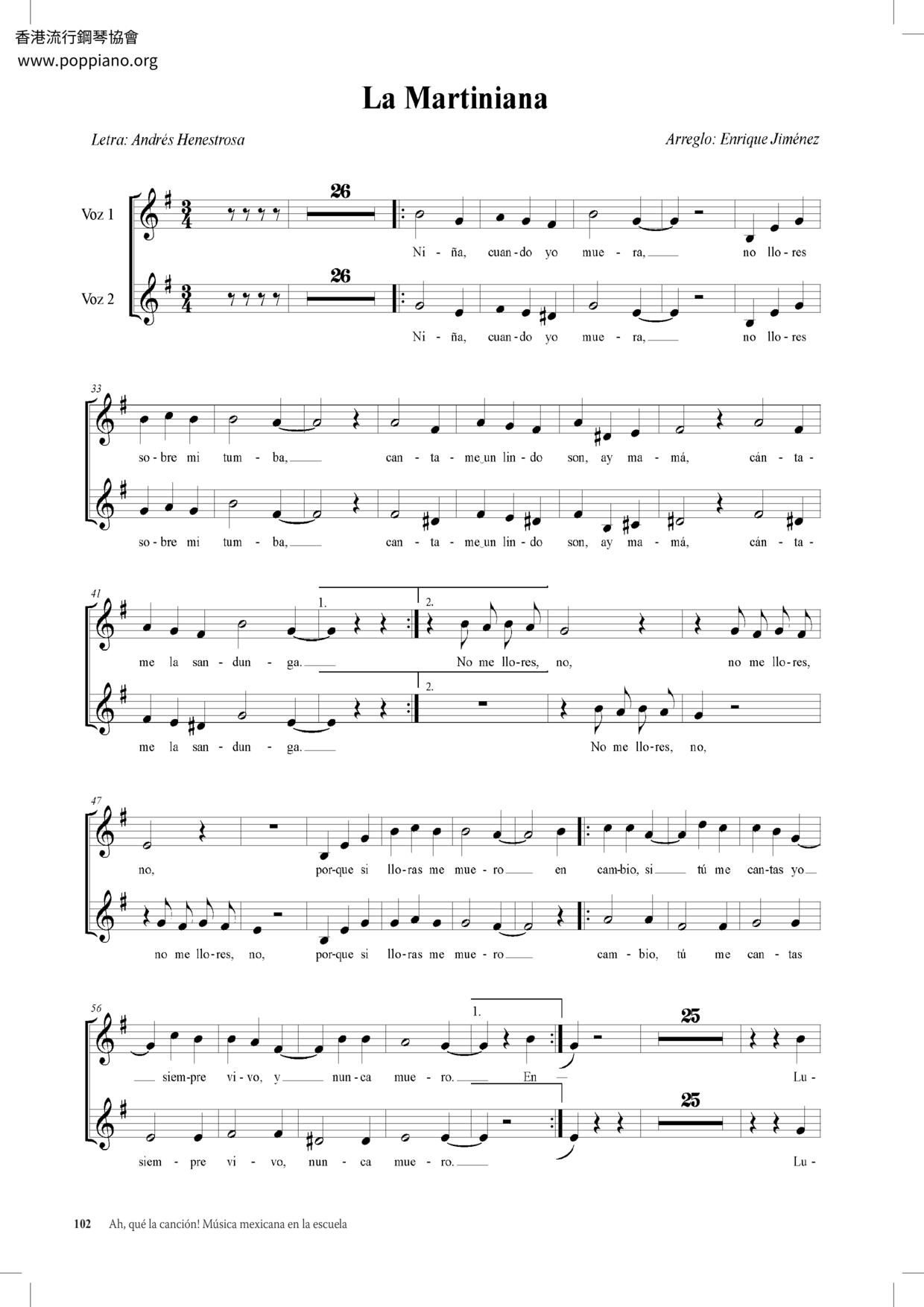 La Martiniana Score