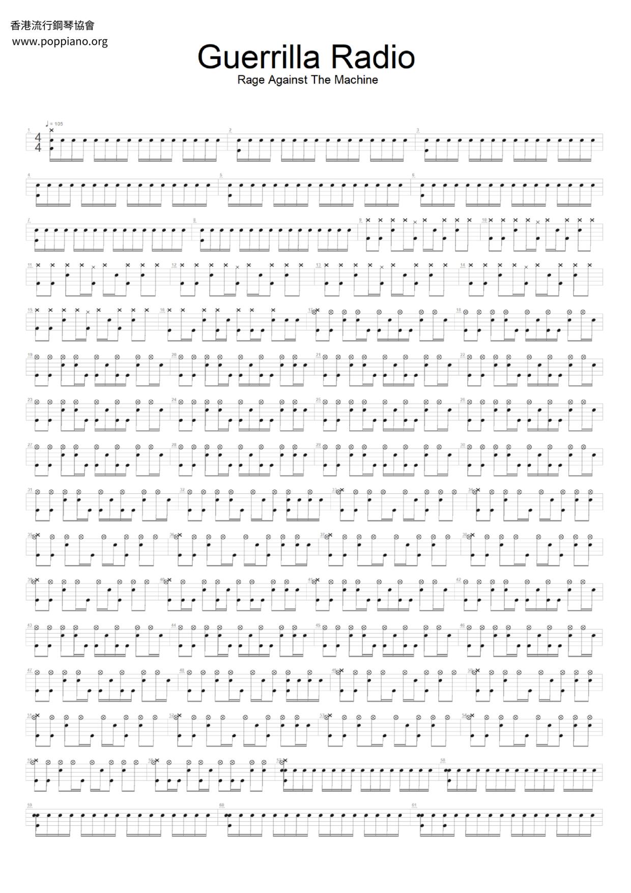 Guerrilla Radio Score