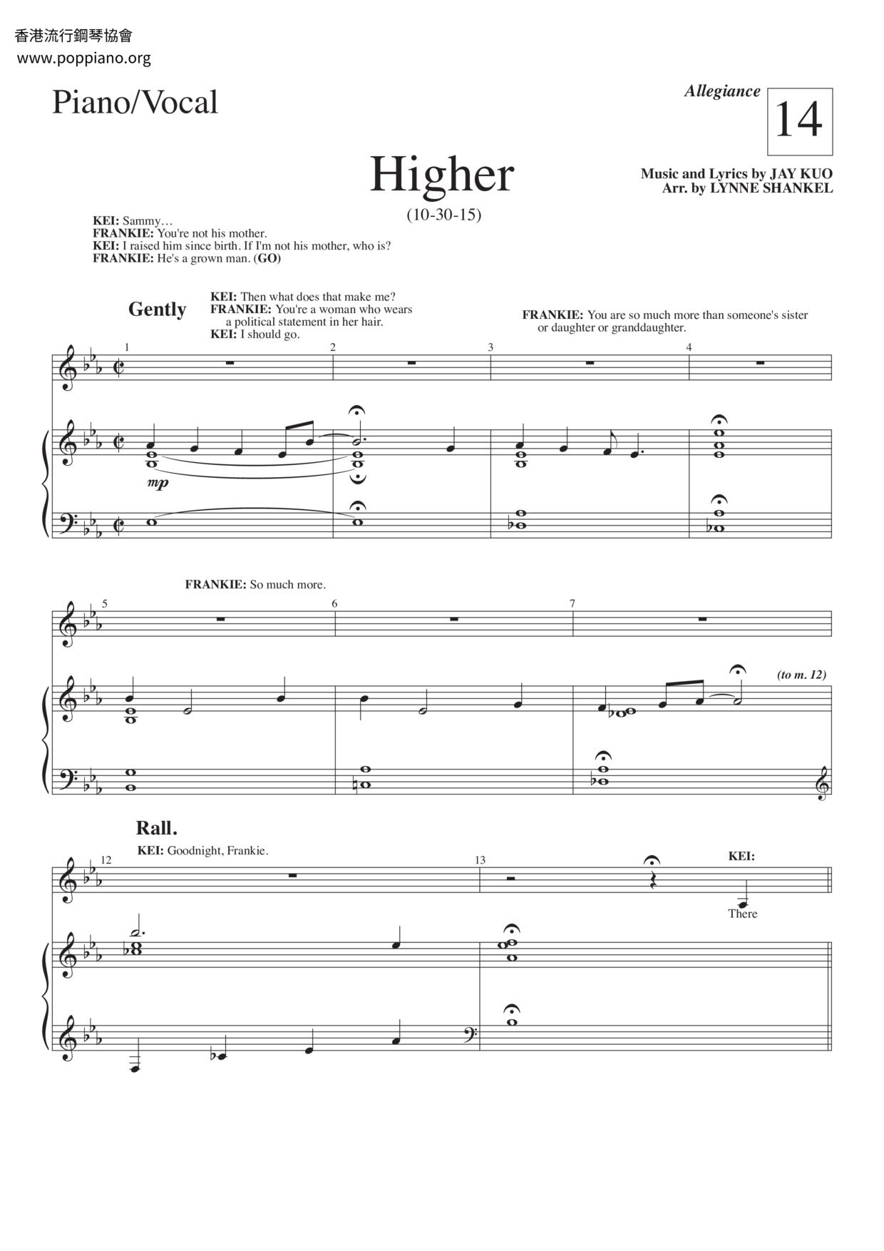 ALLEGIANCE - Higher Score
