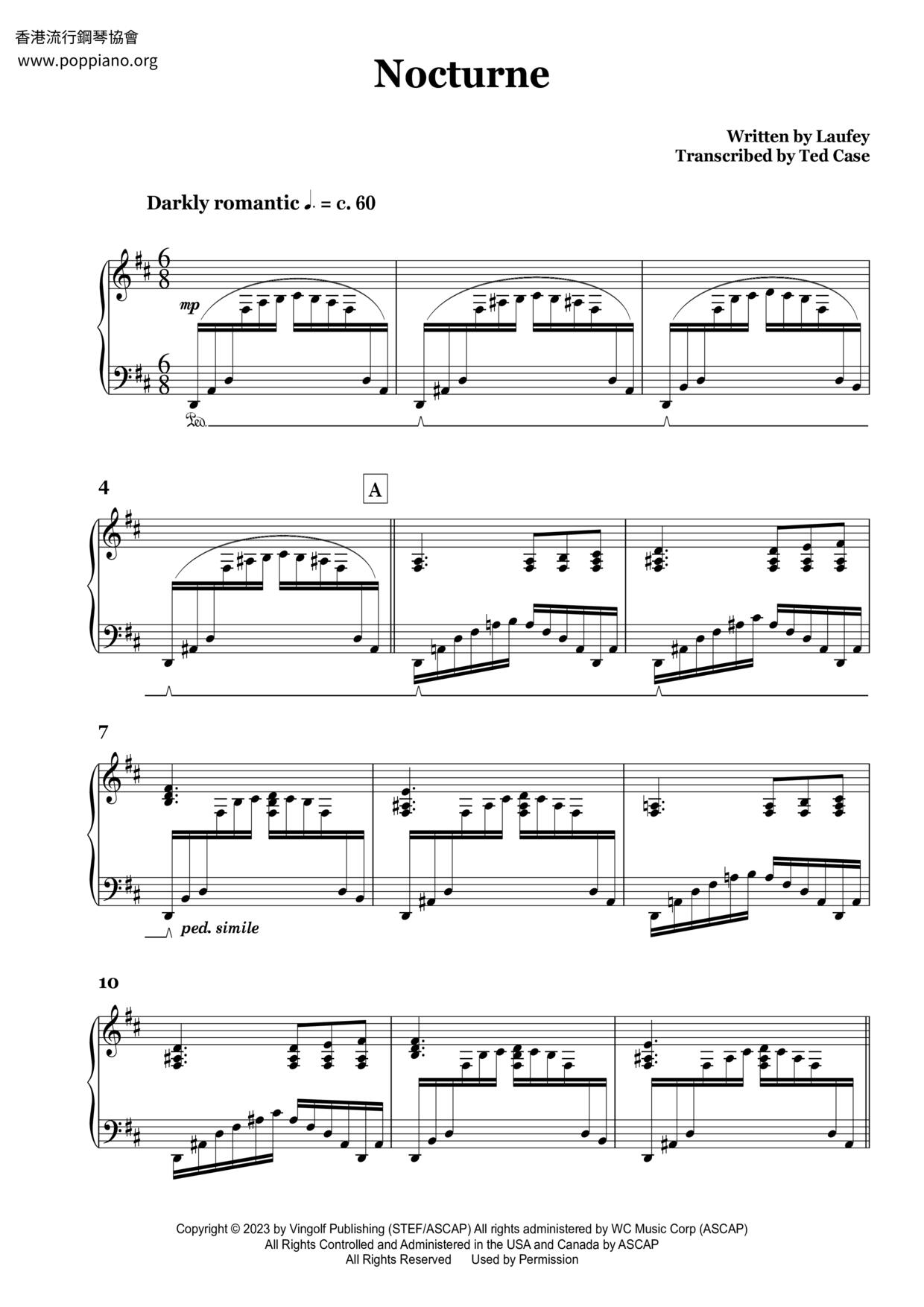 Nocturne (Interlude) Score