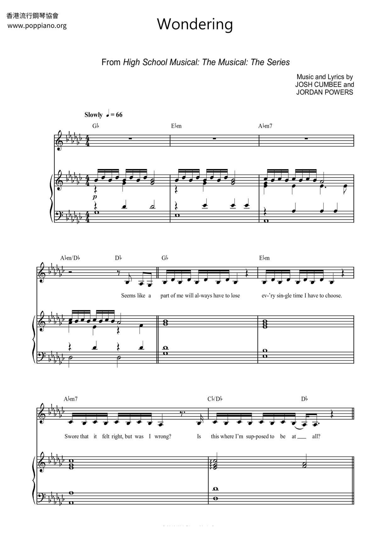 Wondering Score
