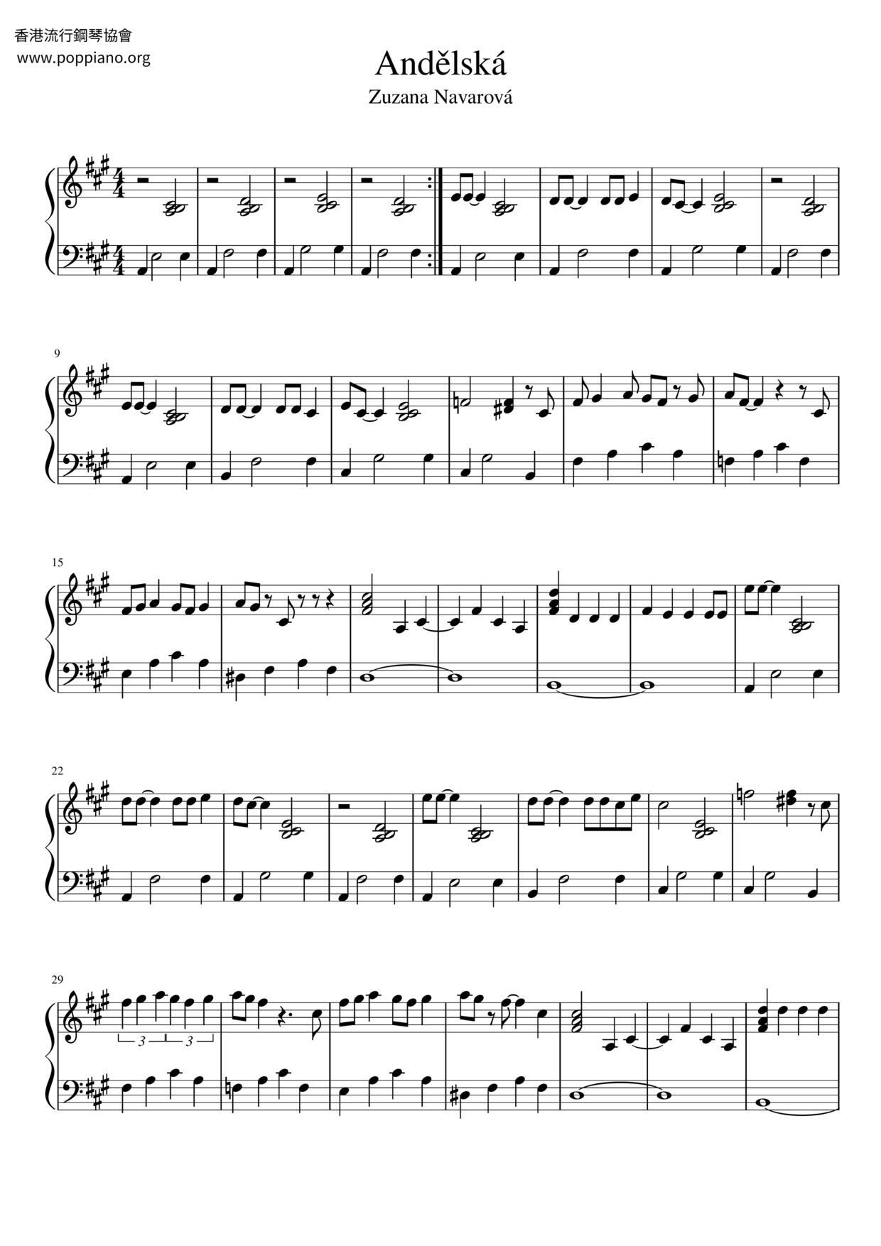 Andělská Score
