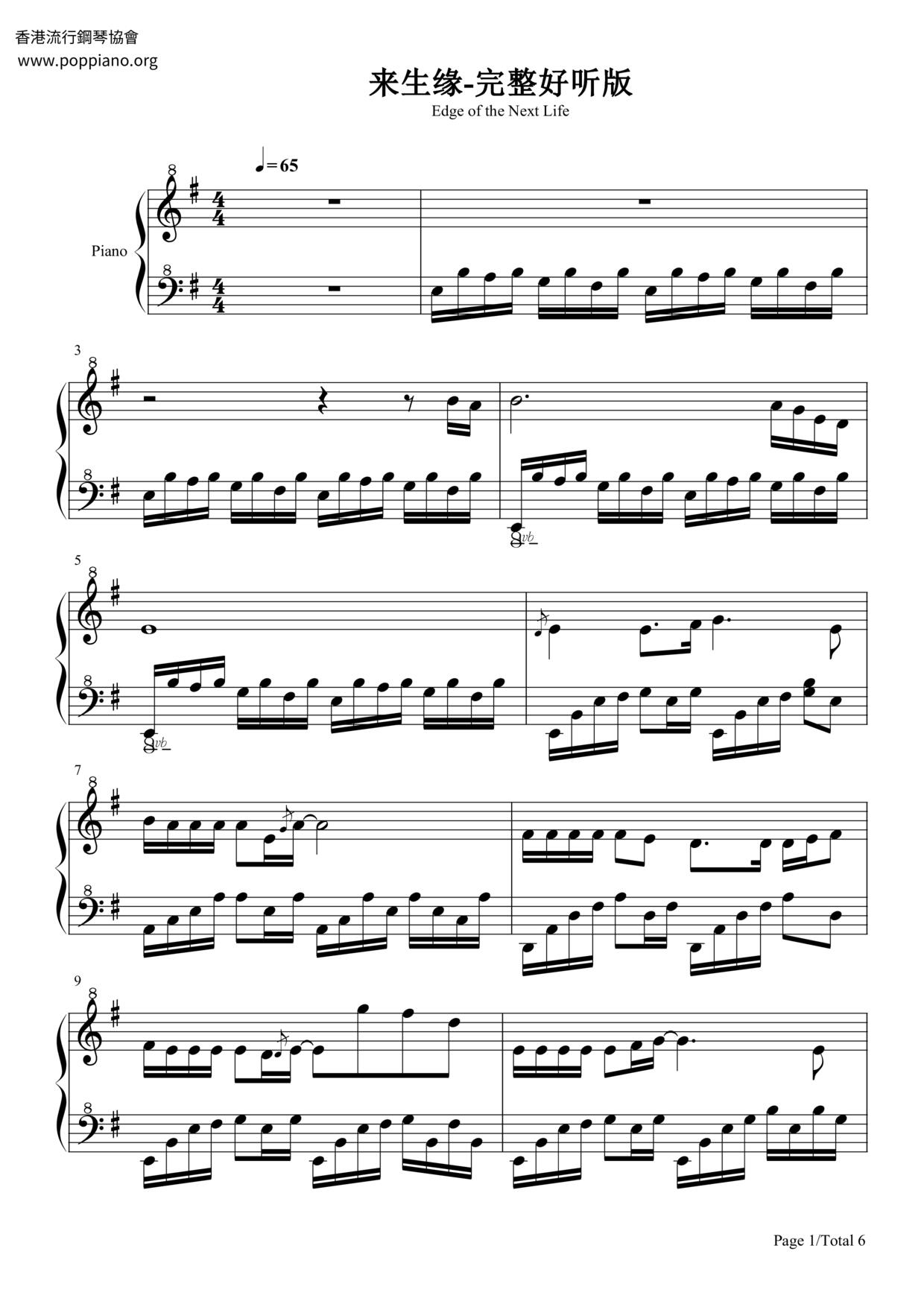 Lai Sheng Yuan Score