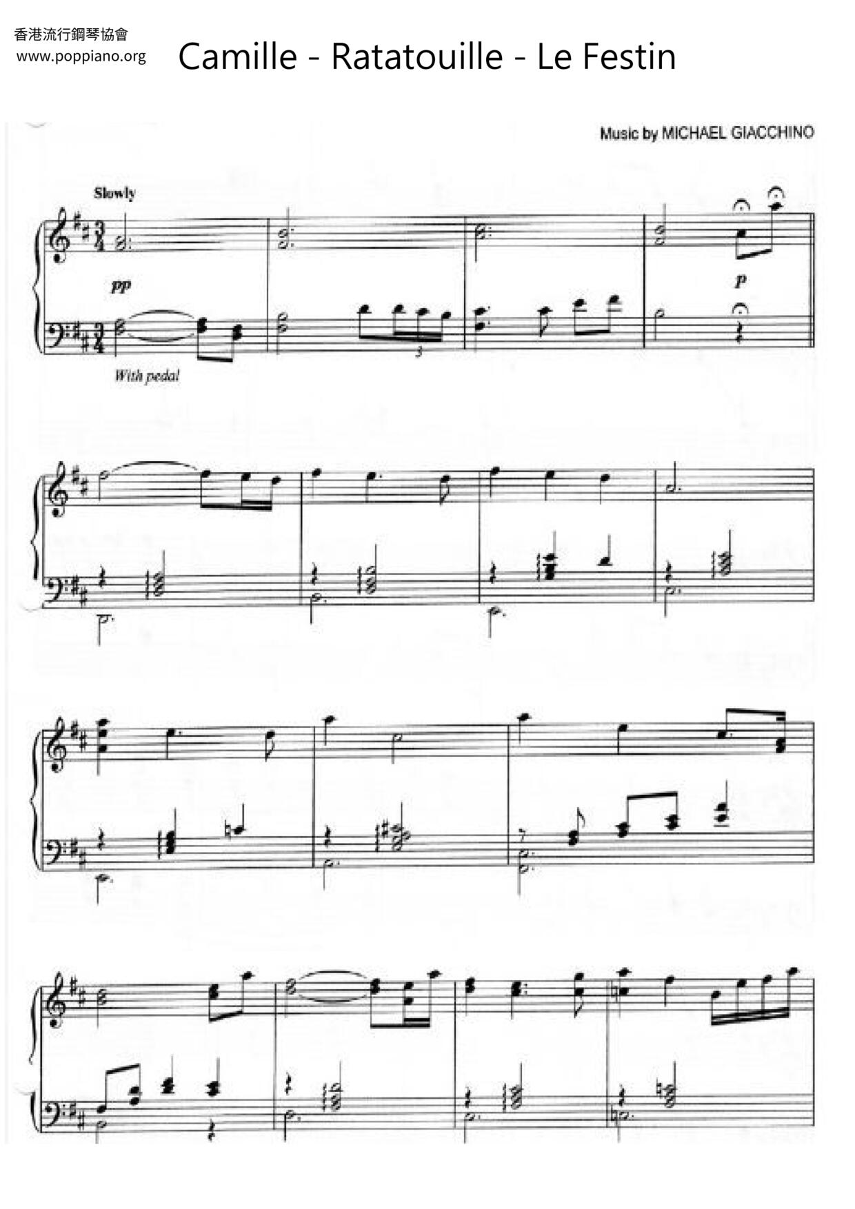 Camille Ratatouille Le Festin Sheet Music Pdf Free Score Download Camille Ratatouille Le Festin Sheet Music Pdf Free Score Download