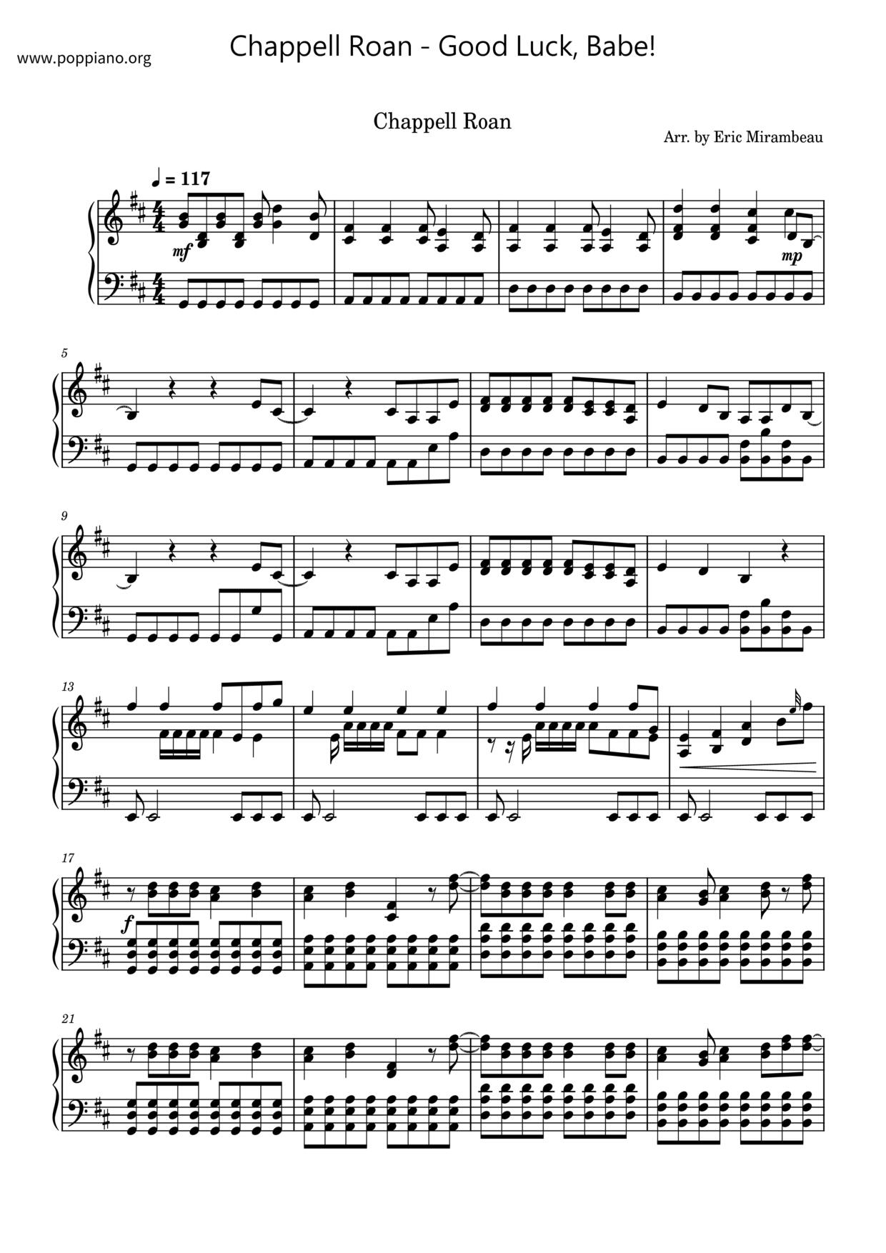 Good Luck, Babe!琴谱