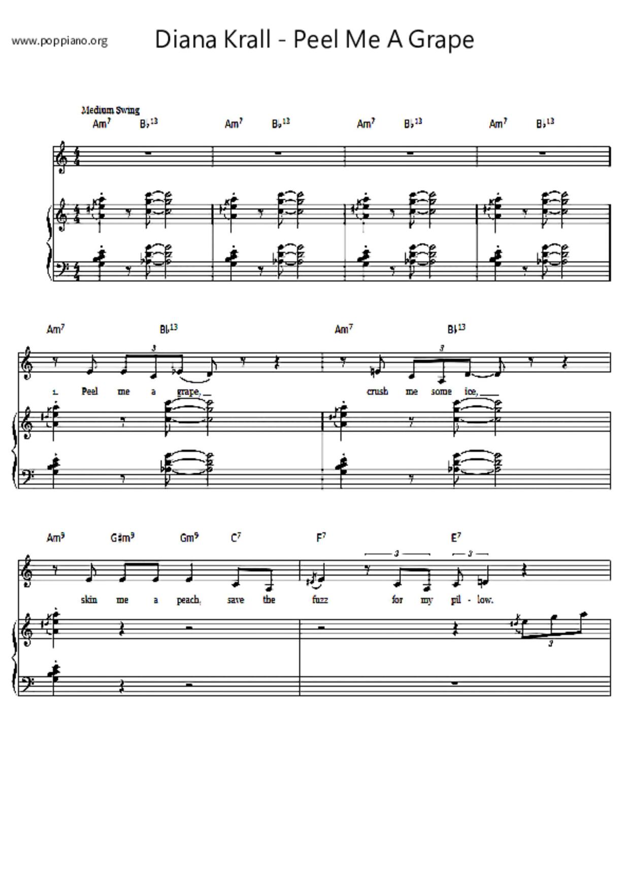 Peel Me A Grape琴譜