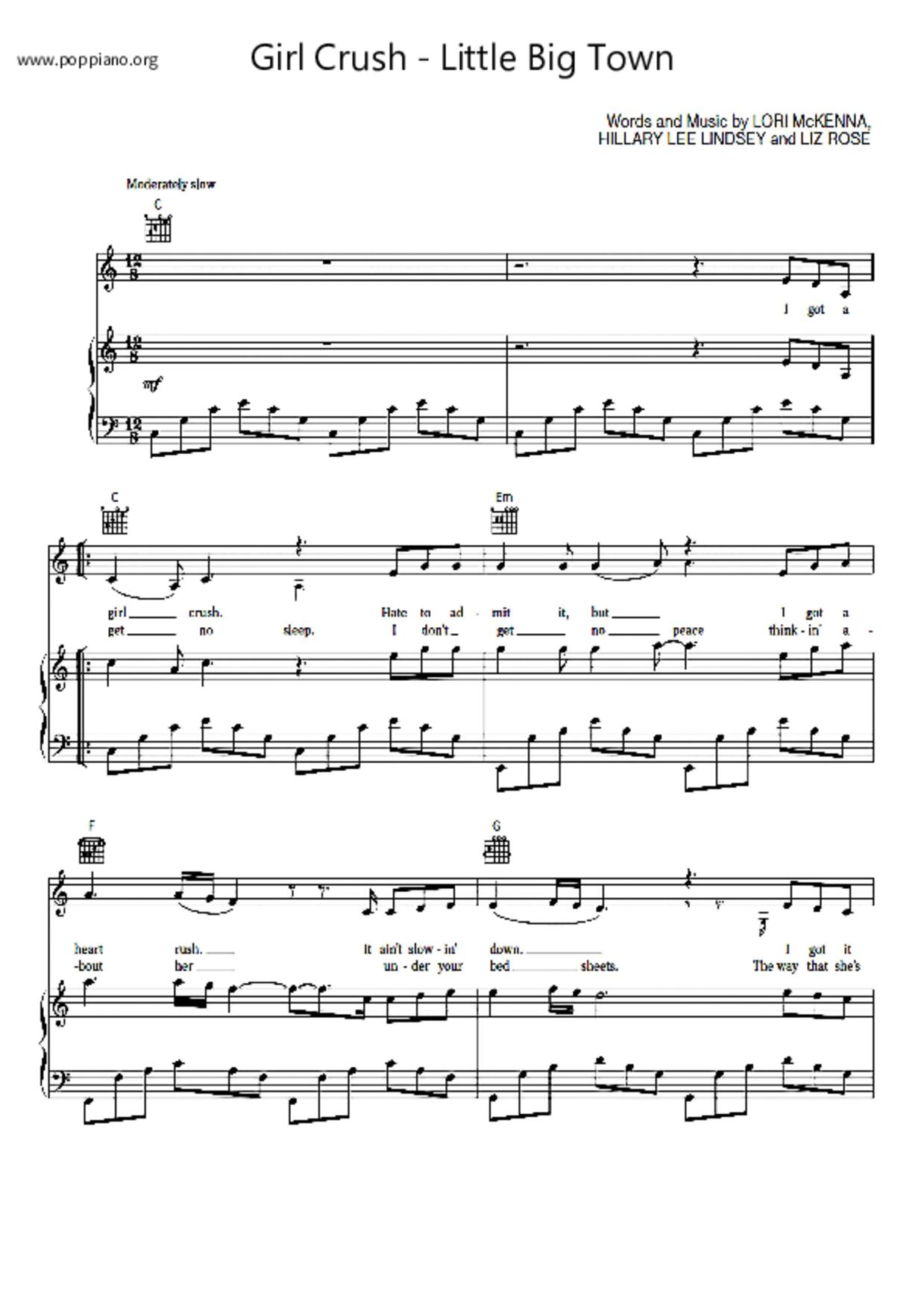 Little Big Town琴譜