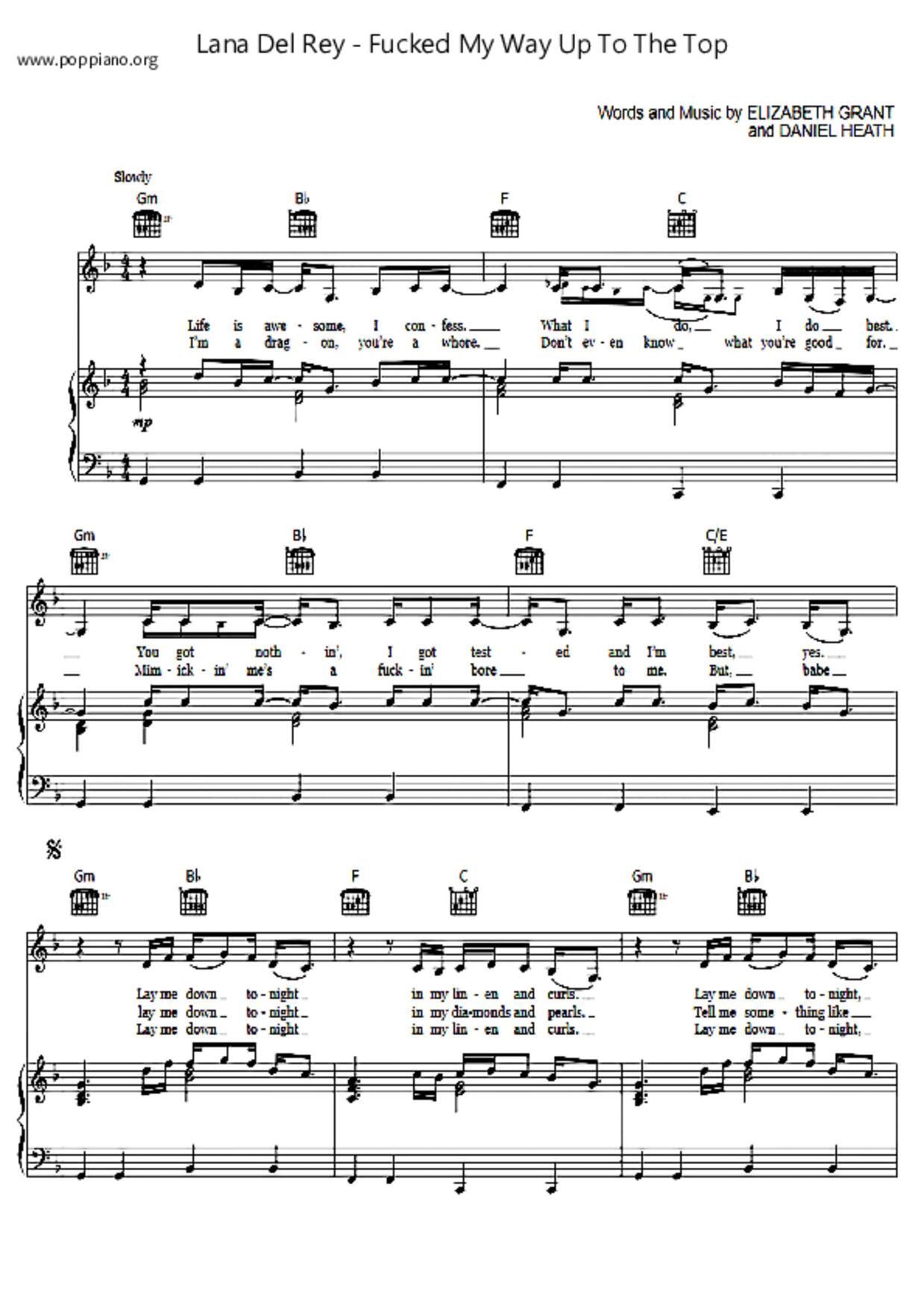 Fucked My Way Up To The Top Score