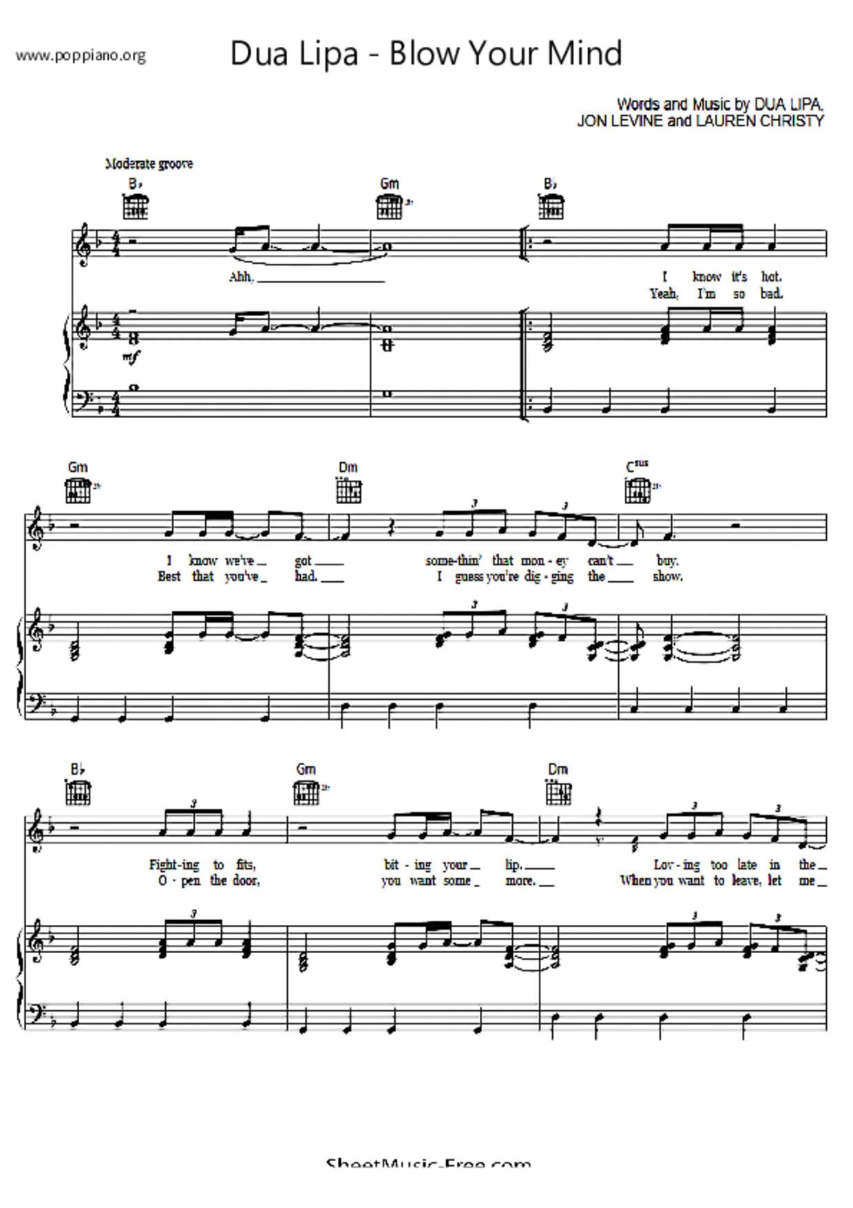 Blow Your Mind琴譜