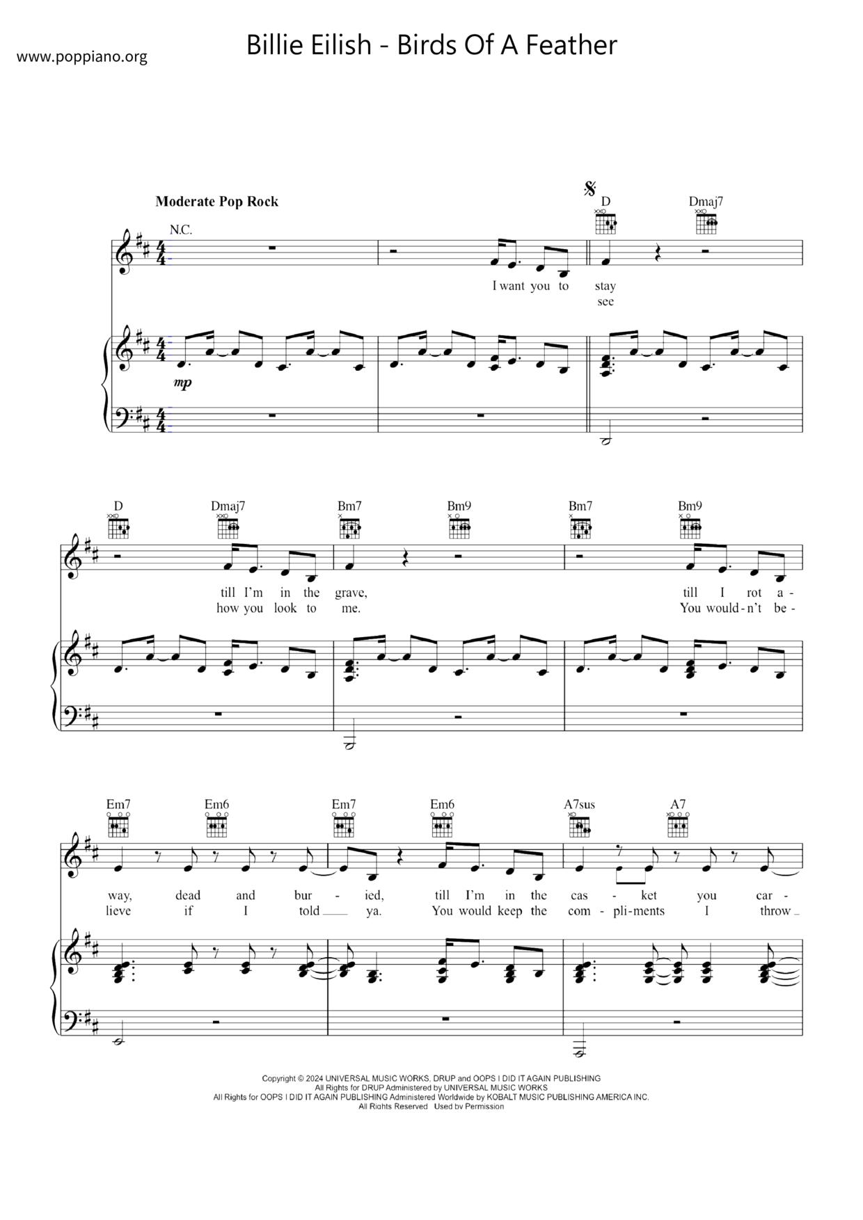 Birds Of A Feather Score