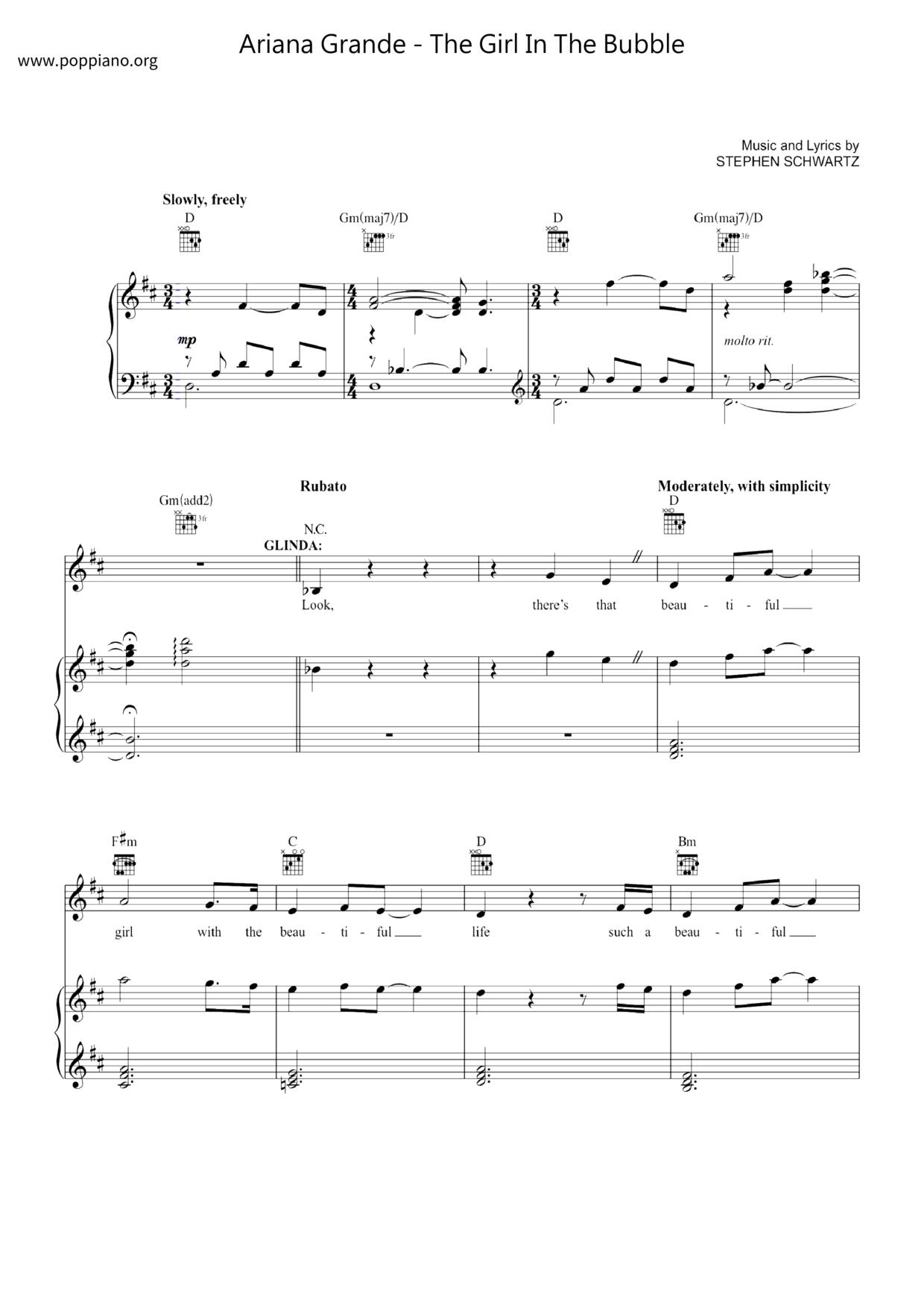 Wicked: For Good - The Girl In The Bubble Score